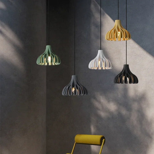lustre moderne design en résine pour décoration commerciale - vue 3 sur 11