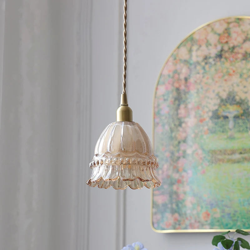 lustre moderne en verre pour éclairage intérieur vintage - vue 6 sur 12
