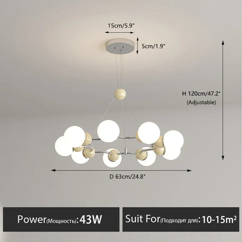 suspension moderne led pour décoration intérieure élégante - vue 22 sur 22