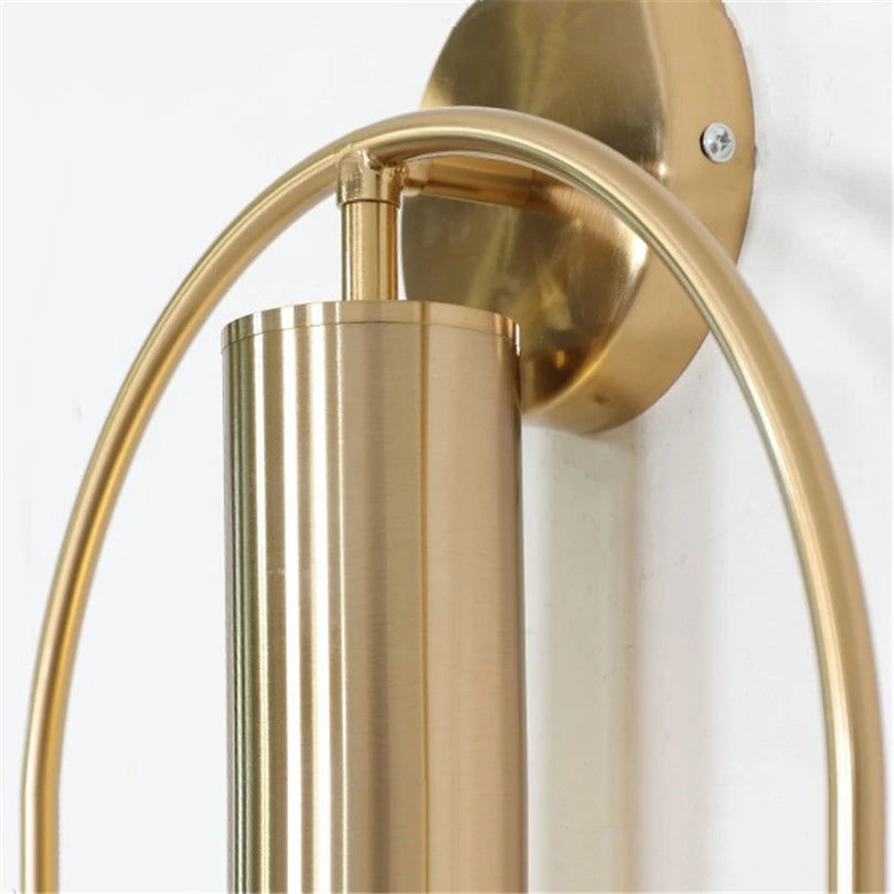 lampe de chevet nordique led en métal décoratif luminaire - vue 3 sur 8