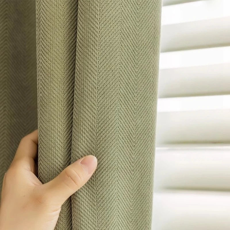 Rideau chenille occultant insonorisant luxe chambre salon moderne - vue 2 sur 9