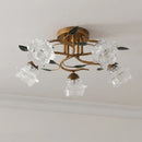 plafonnier décoration led à fleur intérieur