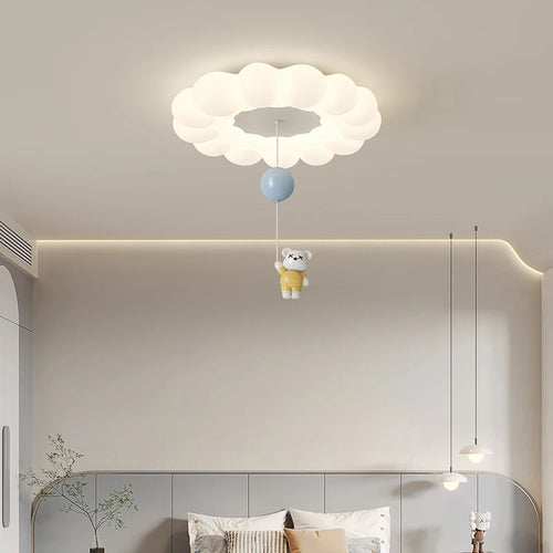 plafonnier ours lapin nuage pour éclairage intérieur enfant - vue 2 sur 9
