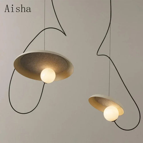suspension design nordique en fer forgé luminaire décoratif créatif - vue 3 sur 9