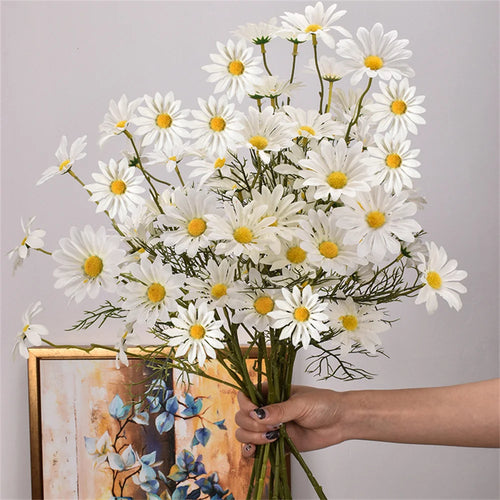 fleurs artificielles marguerites pour décoration mariage et bricolage - vue 12 sur 13