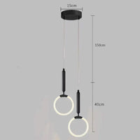 suspension design nordique moderne imperméable led décorative