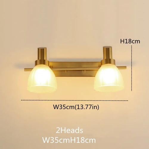 applique murale vintage led avec abat-jour en verre bronze - vue 19 sur 19