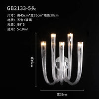 lustre de style européen moderne en verre de luxe