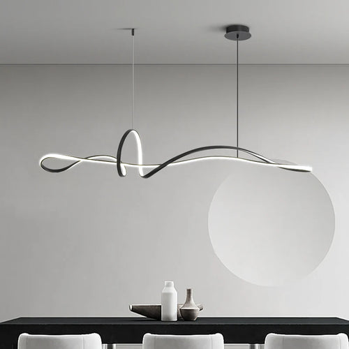 lustre minimal personnalisé nœud papillon éclairage moderne 2023 - vue 5 sur 8