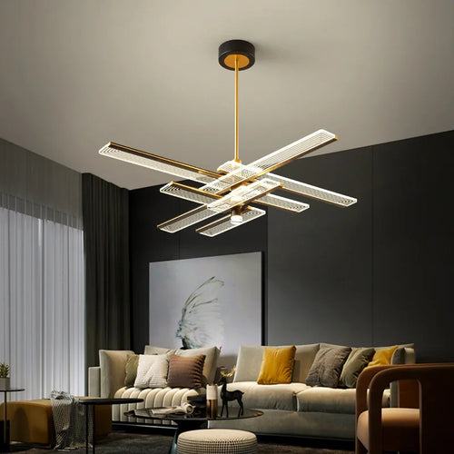 lustre led minimaliste postmoderne créatif design suspension - vue 3 sur 10