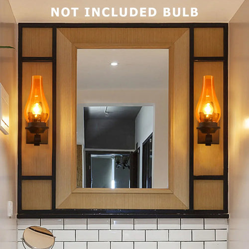 Applique murale fer rétro industriel Led loft nuit - vue 3 sur 6