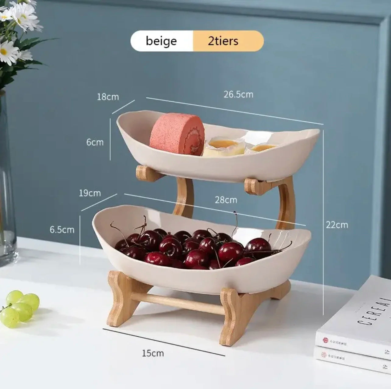 assiette à fruits créative moderne pour collations et desserts - vue 8 sur 12