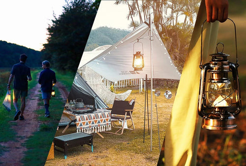 lampe d'ambiance rétro portable rechargeable pour camping et fêtes - vue 6 sur 6