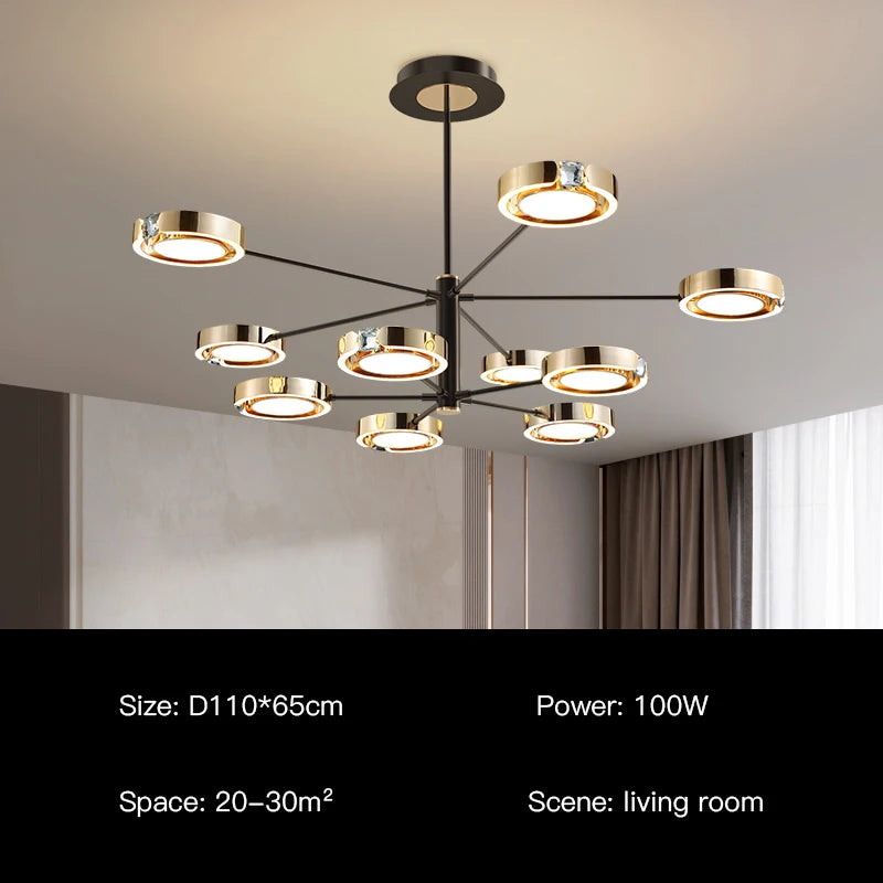 suspension led moderne au design minimaliste élégant pour intérieur - vue 16 sur 18