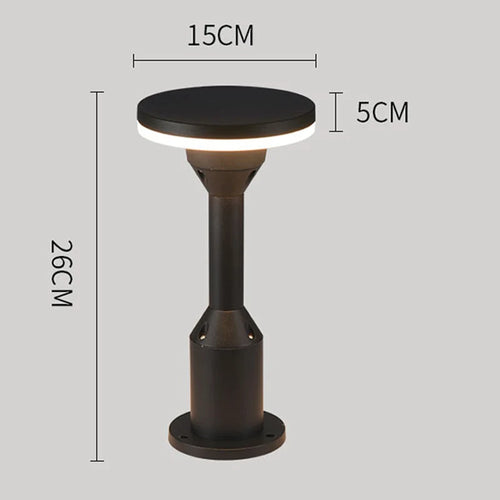lampe borne led pour éclairage extérieur paysage - vue 6 sur 8