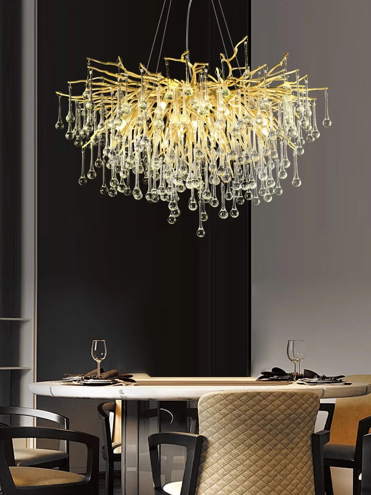 Pendant Lamp Chandelier,Pendant Lighting Fixtures,Pendant Lamp Chandelier,Tree-shaped Crystal Chandelier,Led Lighting Lamp, - vue 4 sur 10