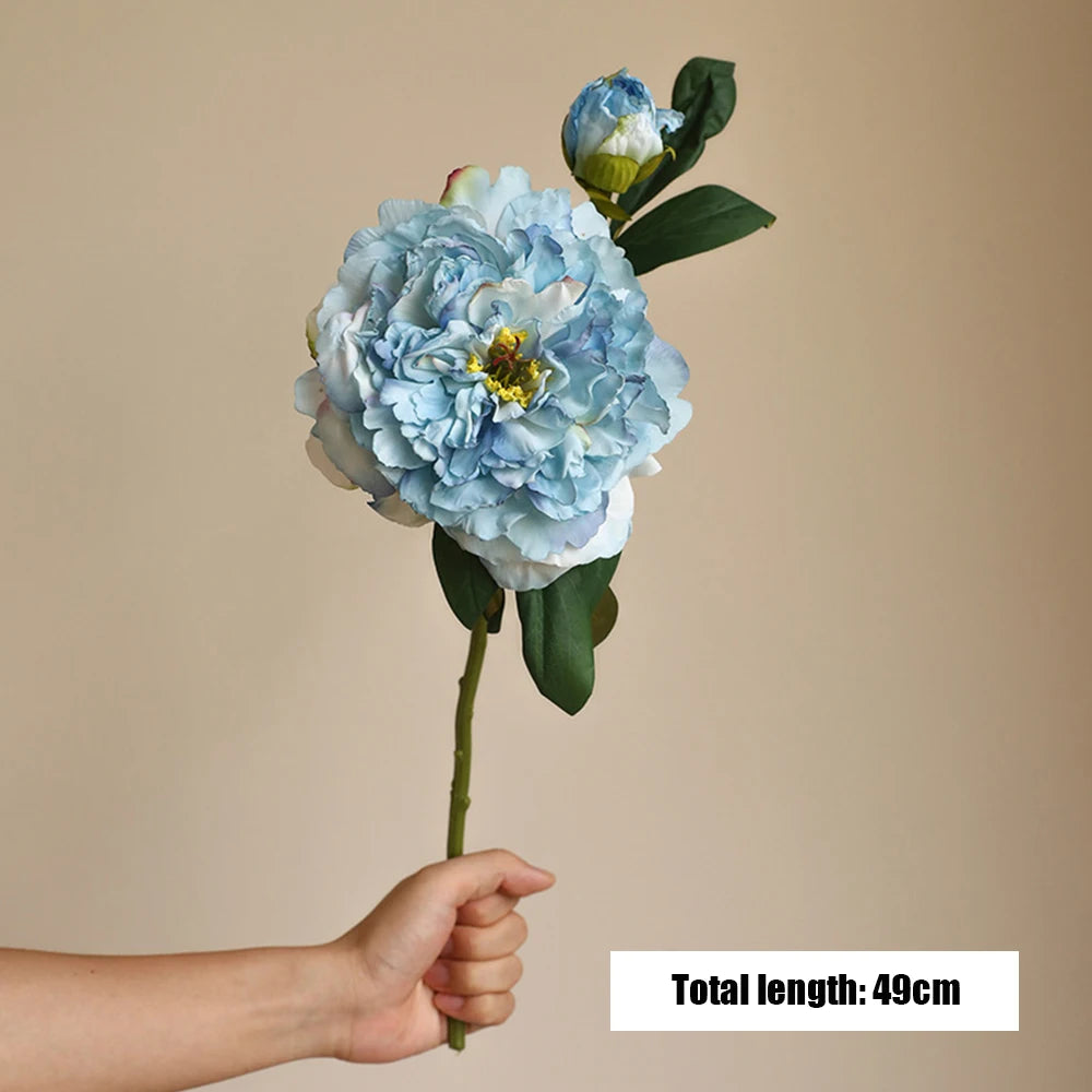 grandes fleurs artificielles de pivoine pour décoration élégante