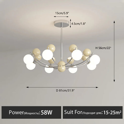 lustre créatif moderne pour décoration de chambre enfant - vue 13 sur 12