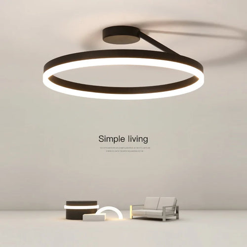 plafonnier led moderne pour décoration intérieure élégante et lumineuse - vue 3 sur 15
