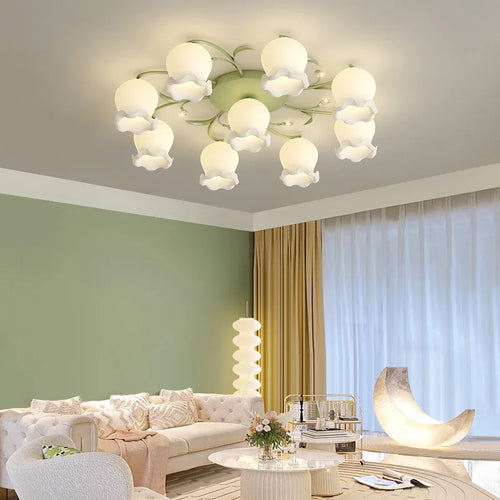 lampe de chevet rétro moderne style crème nordique 2024 - vue 3 sur 4