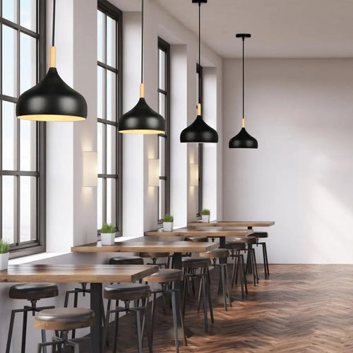 luminaires suspendus modernes nordiques pour bar et restaurant - vue 5 sur 17
