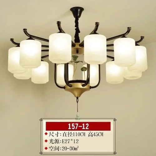 lustre rétro chinois pour un éclairage élégant et chaleureux - vue 9 sur 21