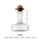 Bouilloire verre style nordique 1500ml avec tasses