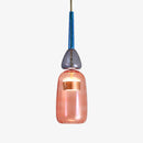 Suspension design à LED en verre coloré Illumy