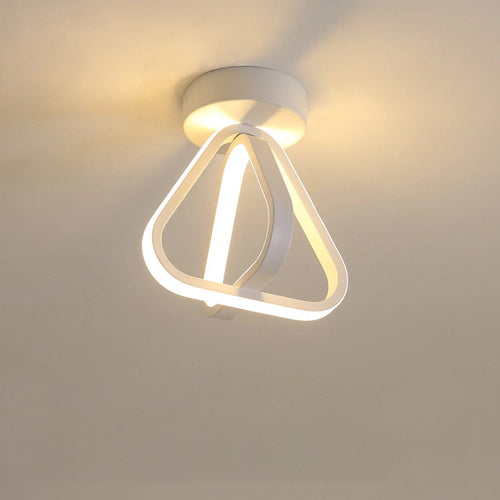 plafonnier led moderne triangle éclairage intérieur lustre - vue 7 sur 8