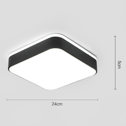 Plafonnier led nordique ultra-mince moderne - vue 3 sur 7
