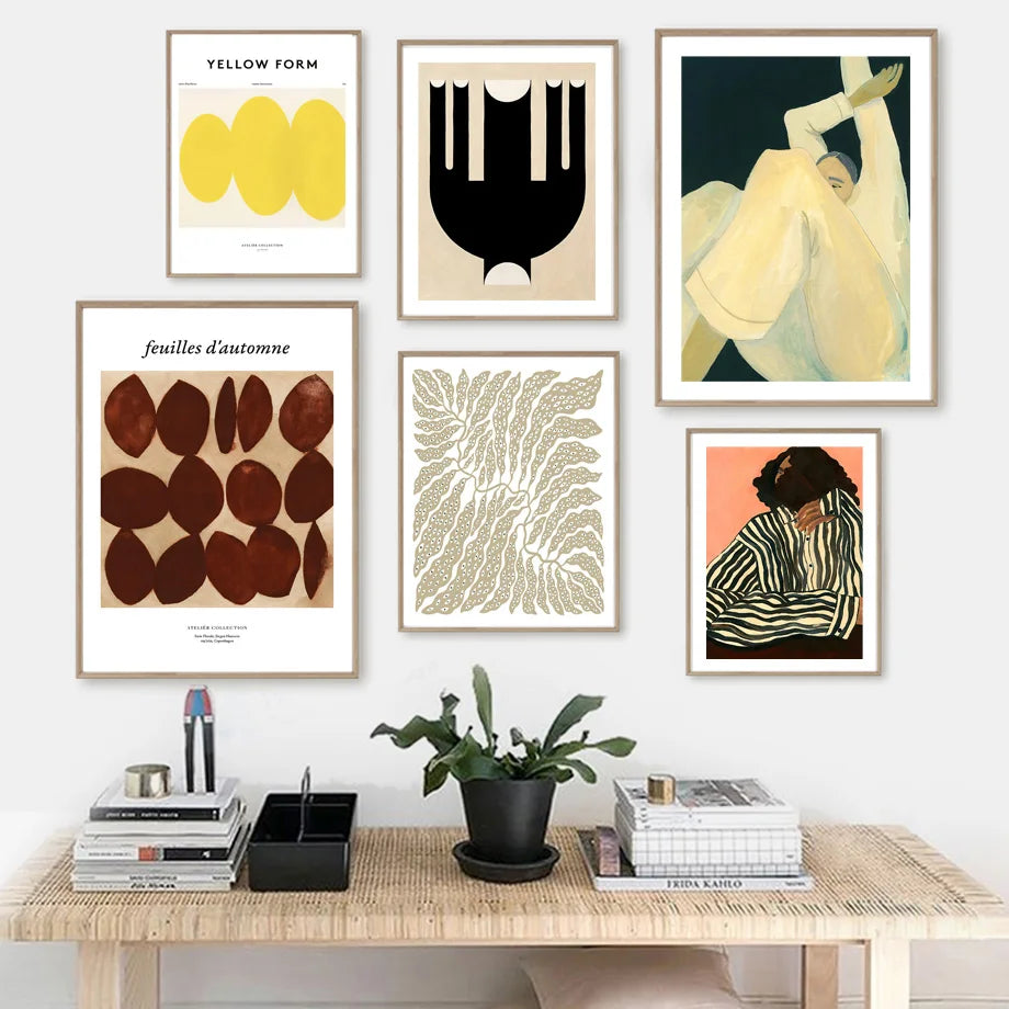 jupe fille ginkgo biloba art mural nordique décoration moderne - vue 5 sur 7