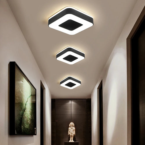 plafonnier led moderne allée intérieur surface décoratif chambre salon couloir balcon - vue 3 sur 7