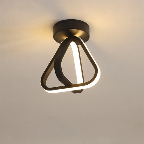 plafonnier led moderne triangle éclairage intérieur lustre - vue 6 sur 8