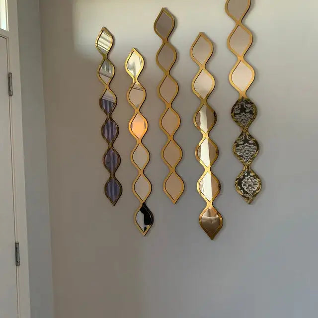 décoration murale en bois design goutte d'eau acrylique - vue 6 sur 7