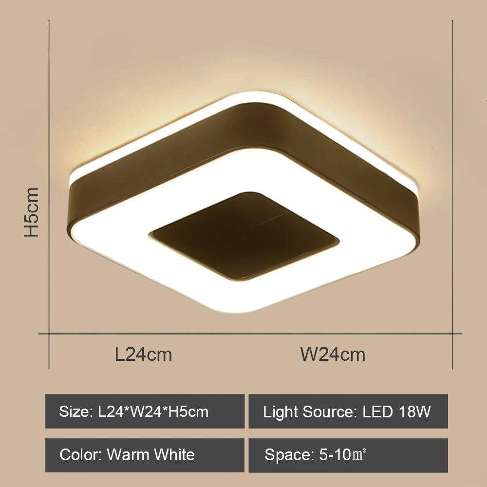 plafonnier led moderne allée intérieur surface décoratif chambre salon couloir balcon