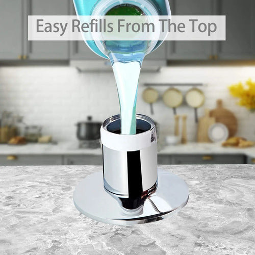 distributeur de savon liquide avec pompe en laiton pour cuisine - vue 4 sur 10