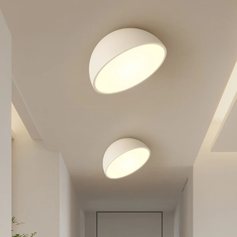 Plafonniers Led créatifs en acrylique blanc et noir - vue 3 sur 23