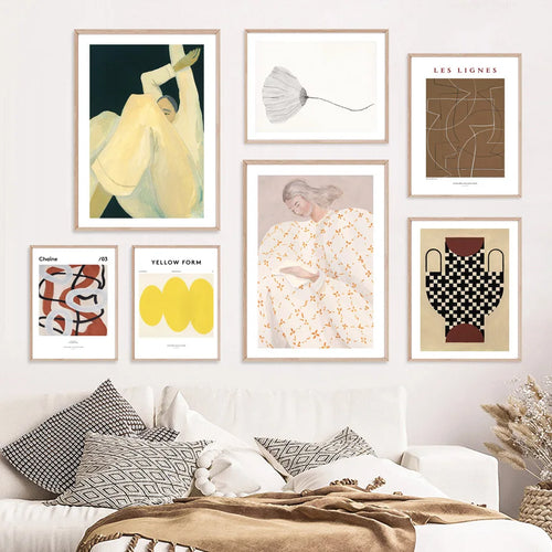 jupe fille ginkgo biloba art mural toile décorative - vue 4 sur 7