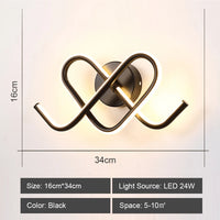 applique murale led acrylique intérieur blanc chaud froid