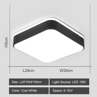 Plafonnier led nordique ultra-mince moderne