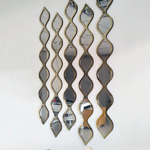 décoration murale en bois design goutte d'eau acrylique - vue 2 sur 7