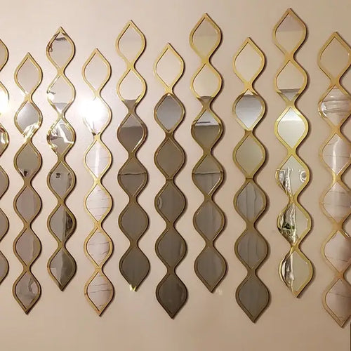 décoration murale en bois design goutte d'eau acrylique - vue 6 sur 7