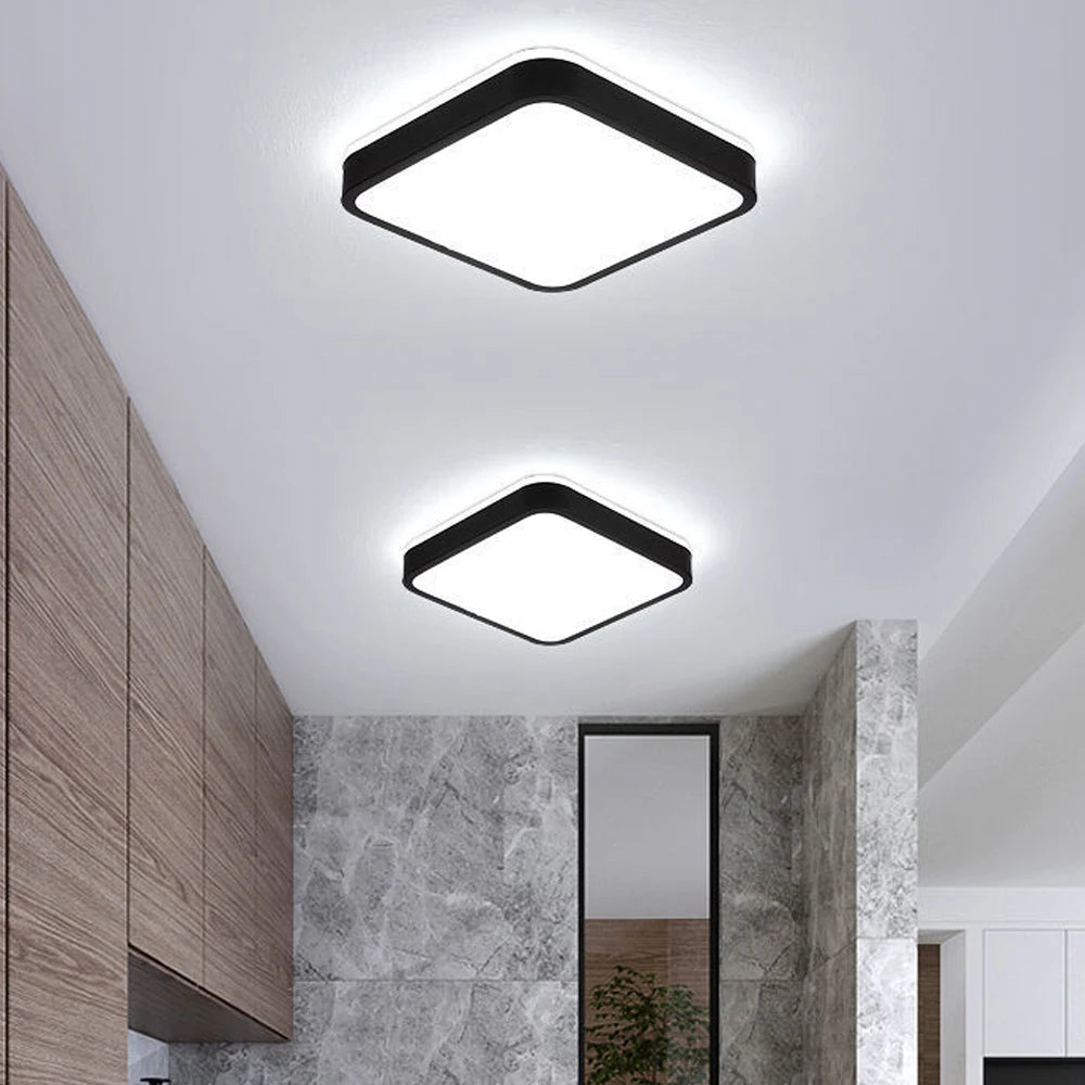 Plafonnier led nordique ultra-mince moderne - vue 4 sur 7