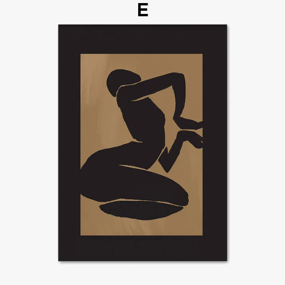 affiche abstraite imprimée style picasso matisse pour décoration murale