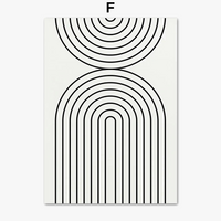 affiche abstraite inspirée de picasso et matisse pour décoration murale