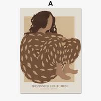 affiche abstraite inspirée de picasso et matisse pour décoration murale