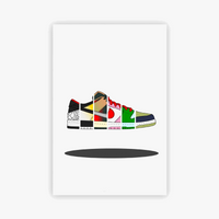 affiche art mural sneaker box pour passionnés de sneakers