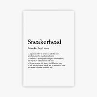 affiche art mural sneaker box pour passionnés de sneakers