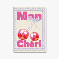 affiche citation disco mon chéri art alimentaire décoration cuisine