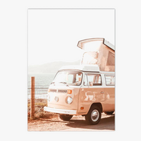 affiche de lever de soleil sur la plage décor mural moderne